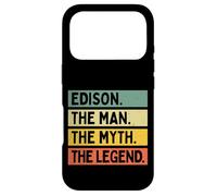 Carcasa para iPhone 17 Pro Edison The Man The Myth The Legend - Cita Personalizada Divertida