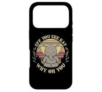 Carcasa para iPhone 17 Pro Eff You See Kay Why Oh You Elephant Yoga Pose Meditación
