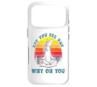 Carcasa para iPhone 17 Pro EFF You See Kay Why Oh You Funny Retro Unicorn Yoga
