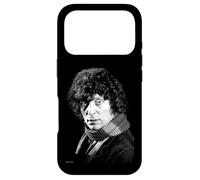 Carcasa para iPhone 17 Pro El Actor Tom Baker de Doctor Who Mirando en Blanco y Negro