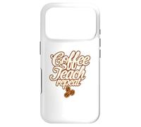 Carcasa para iPhone 17 Pro El café enseña a Maestros o educadores repetidos