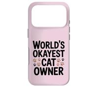 Carcasa para iPhone 17 Pro El dueño de Gato más Bueno del Mundo Divertido Amante de Las Mascotas Dicho