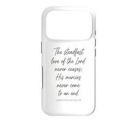 Carcasa para iPhone 17 Pro El Firme Amor del Señor Fe Lamentaciones 3:22-23