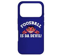 Carcasa para iPhone 17 Pro El futbolín es el Diablo, Divertida Parodia del fútbol para fanáticos y viudas