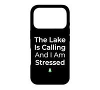 Carcasa para iPhone 17 Pro El Lago está Llamando y Estoy Estresado Pescador de Agua Dulce