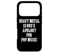 Carcasa para iPhone 17 Pro El Metal Pesado es disculpa de los Dioses por la Cabeza Divertida del Metal de la música del Pop