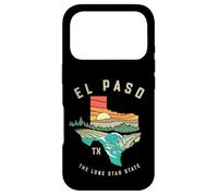 Carcasa para iPhone 17 Pro El Paso Texas Outdoors Vintage Nature Illustration