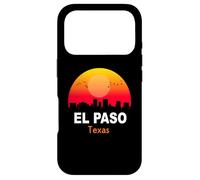 Carcasa para iPhone 17 Pro El Paso Texas State USA Vintage Sunset Retro City Skyline