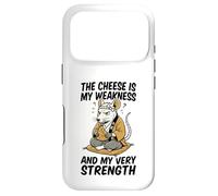 Carcasa para iPhone 17 Pro El Queso es mi Debilidad Funny Rata Meme Vintage Ratas Broma