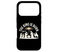 Carcasa para iPhone 17 Pro El Rey Nace Lucas 2:11 Belén Escena de Navidad