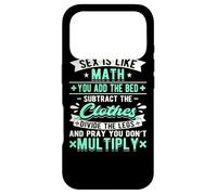 Carcasa para iPhone 17 Pro El Sexo es como Las matemáticas Sucio Papá Chiste Divertido Matemático Travieso