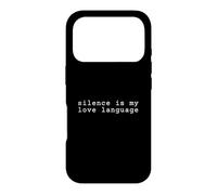 Carcasa para iPhone 17 Pro El Silencio es mi lenguaje de Amor