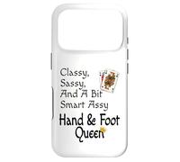 Carcasa para iPhone 17 Pro Elegante atrevida y un Poco Inteligente Assy Hand & Foot Queen Funny