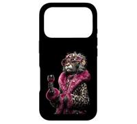 Carcasa para iPhone 17 Pro Elegante Retrato De Ciervo Moda Animal Vino Tinto Gráfico