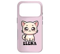 Carcasa para iPhone 17 Pro Elena - Lindo diseño de Gatito para niñas con Nombre Elena