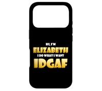 Carcasa para iPhone 17 Pro Elizabeth Joke Idgaf Meme Funny Halloween Costume For Liz