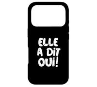 Carcasa para iPhone 17 Pro Ella Dijo Que sí en el Compromiso de prometido francés Elle a dit Oui