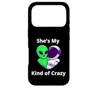 Carcasa para iPhone 17 Pro Ella es mi Tipo de Pareja Loca Diseño Nerd Love