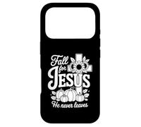 Carcasa para iPhone 17 Pro Enamorarse de Jesús Él Nunca Deja Cristiana Fe Cruz Calab