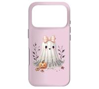 Carcasa para iPhone 17 Pro Encaje Fantasma Halloween Coqueta Arco Vintage Mujeres niñas