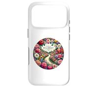 Carcasa para iPhone 17 Pro Encantador Camino de jardín Floral con Rosas, peonías, Margaritas