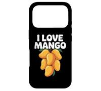 Carcasa para iPhone 17 Pro Encantador de Frutas con Texto en inglés I Love Mango