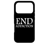 Carcasa para iPhone 17 Pro End Addiction Fighting Drug Abuse Sobriety Awareness Sober