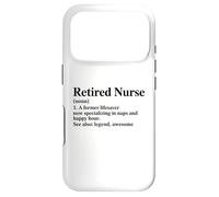 Carcasa para iPhone 17 Pro Enfermera jubilada EST. 2025 Ex Salvavidas Ahora