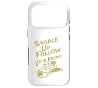 Carcasa para iPhone 17 Pro Ensilla y Sigue tu sueño, Nunca te Des por vencido