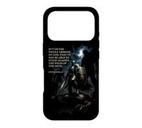 Carcasa para iPhone 17 Pro Epic Bible Verse Christian Graphic - Put on The Armor of God