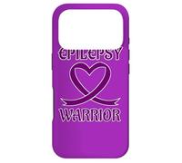 Carcasa para iPhone 17 Pro Epilepsy Warrior Purple Heart Ribbon Awareness