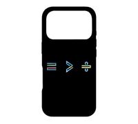 Carcasa para iPhone 17 Pro Equality is Greater Than Division Math Symbol Social Justice