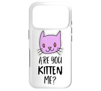 Carcasa para iPhone 17 Pro ¿Eres Gatito, Tengo razón? Signo de maullido, Gatito Divertido