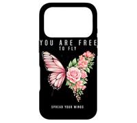 Carcasa para iPhone 17 Pro Eres Libre de Volar extiende Tus alas Mariposa