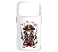 Carcasa para iPhone 17 Pro ¡Es Mewtiny! Gato Pirata Motín Divertido