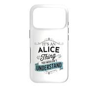 Carcasa para iPhone 17 Pro Es una Cosa de Alice Que no entenderías el Nombre Divertido de Alice