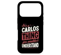 Carcasa para iPhone 17 Pro Es una Cosa de Carlos Que no entenderías Nombre