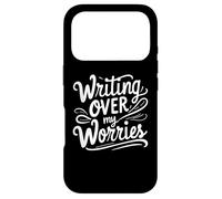 Carcasa para iPhone 17 Pro Escribiendo sobre mis Preocupaciones Divertido caligrafía Dicho