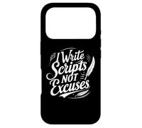 Carcasa para iPhone 17 Pro Escribo guiones, no Excusas, película Divertida