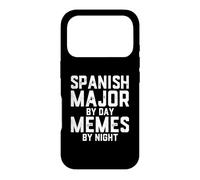 Carcasa para iPhone 17 Pro Español Mayor De Día Memes Noche Diversión Estudiante Hispana Latina