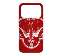 Carcasa para iPhone 17 Pro Espíritu Santo Paloma Lenguas de Fuego Símbolos Católicos