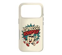 Carcasa para iPhone 17 Pro Espresso Yourself Divertido Estilo Vintage Café Comic Retro Art