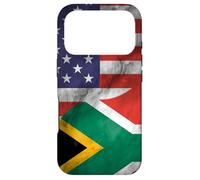 Carcasa para iPhone 17 Pro Estados Unidos y Sudáfrica Yin Yang - Bandera sudafricana Americana