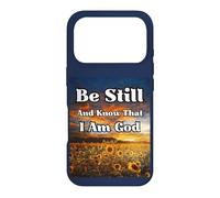 Carcasa para iPhone 17 Pro Estar quieto y Saber: Salmos Biblia edificante pacífica Cristiana