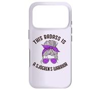 Carcasa para iPhone 17 Pro Este Badass ES UN Guerrero DE SJOGREN Purple Ribbon Meme