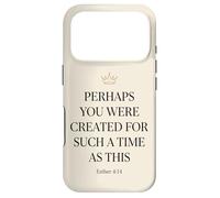 Carcasa para iPhone 17 Pro Ester 4:14 Corona Versículo de la Biblia Fe Mujeres