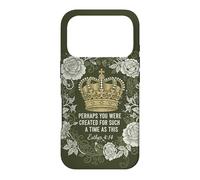 Carcasa para iPhone 17 Pro Esther Verse Christian Faith Floral Crown Queen