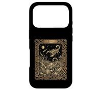 Carcasa para iPhone 17 Pro Estilo de Carta del Tarot de la astrología del Zodiaco de Escorpio