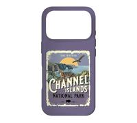 Carcasa para iPhone 17 Pro Estilo Vintage de póster de Viaje al Parque Nacional de Las Islas del Canal