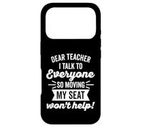 Carcasa para iPhone 17 Pro Estimado Maestro Hablo con Todos Así Que Moviendo Mi Asiento